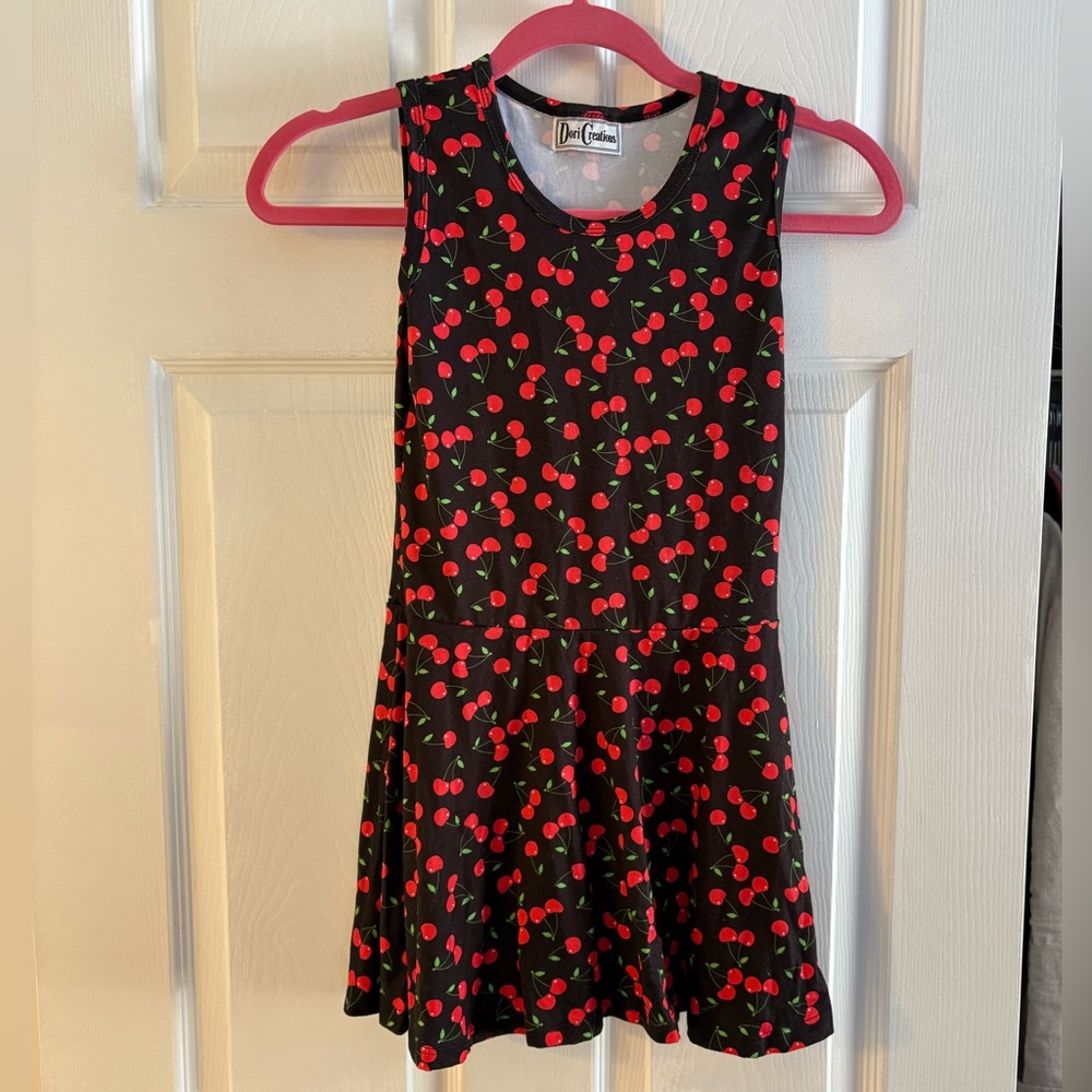 Dori Creations Cherry Print Sleeveless Skater Dress – Size 8